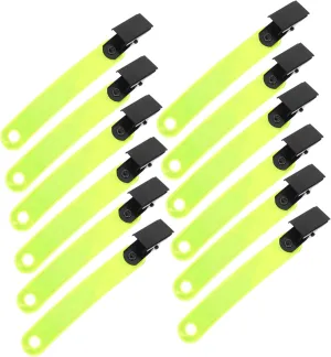 Glow Clips Large Trail Marking Clips for Hiking Camping Reflective Trail Markers Safety Gear Accessories