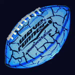 Glow in The Dark Junior Size Waterproof LED Football for Kids, Teens, and Adults - Light Up Football Includes Pump & Batteries