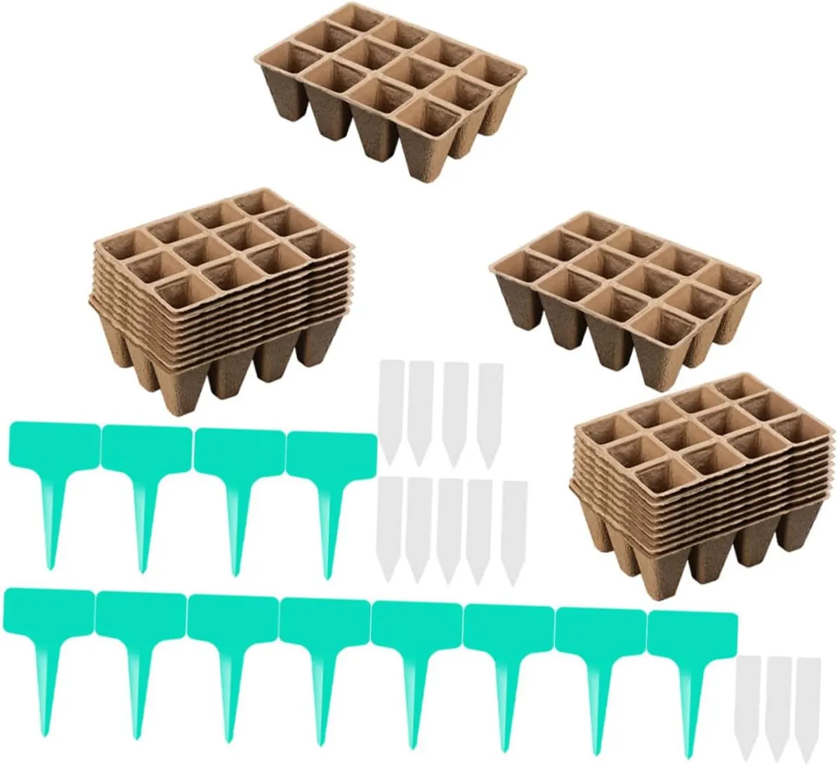 Grid Planters Drainage Holes Seedling Cups for Planting Nursery Pots for Outdoor Transplantation