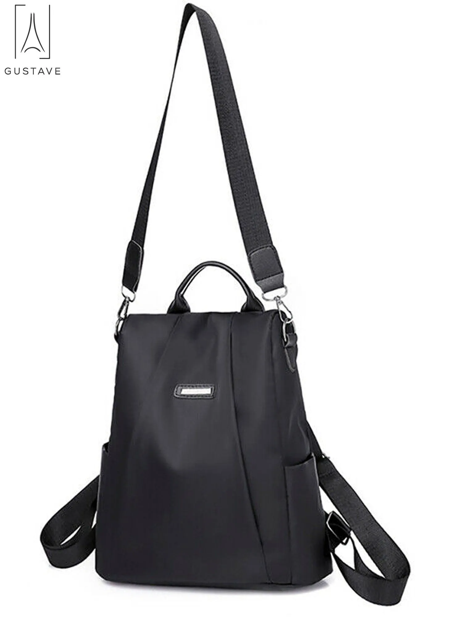 GustaveDesign Women Backpack Waterproof Oxford Cloth "Black"