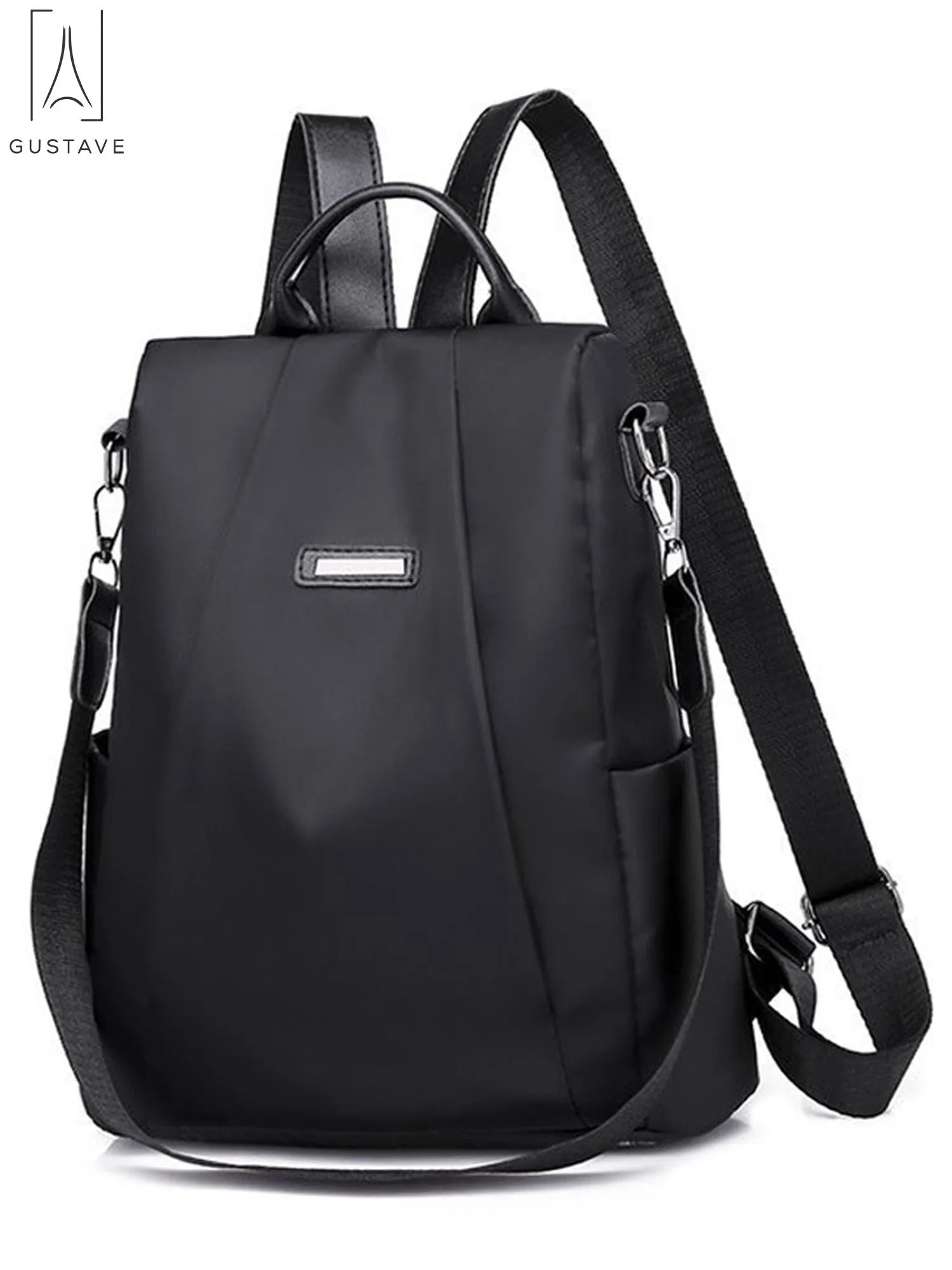 GustaveDesign Women Backpack Waterproof Oxford Cloth "Black"