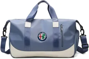 Gym Bag for Alfa Romeo Brera 2005-2010, Multifunction Travel Backpack Dry Wet Shoulder Messenger with Independent Shoe Compartmen Waterproof Tote Bag for Sports Gym Travel,Blue-1