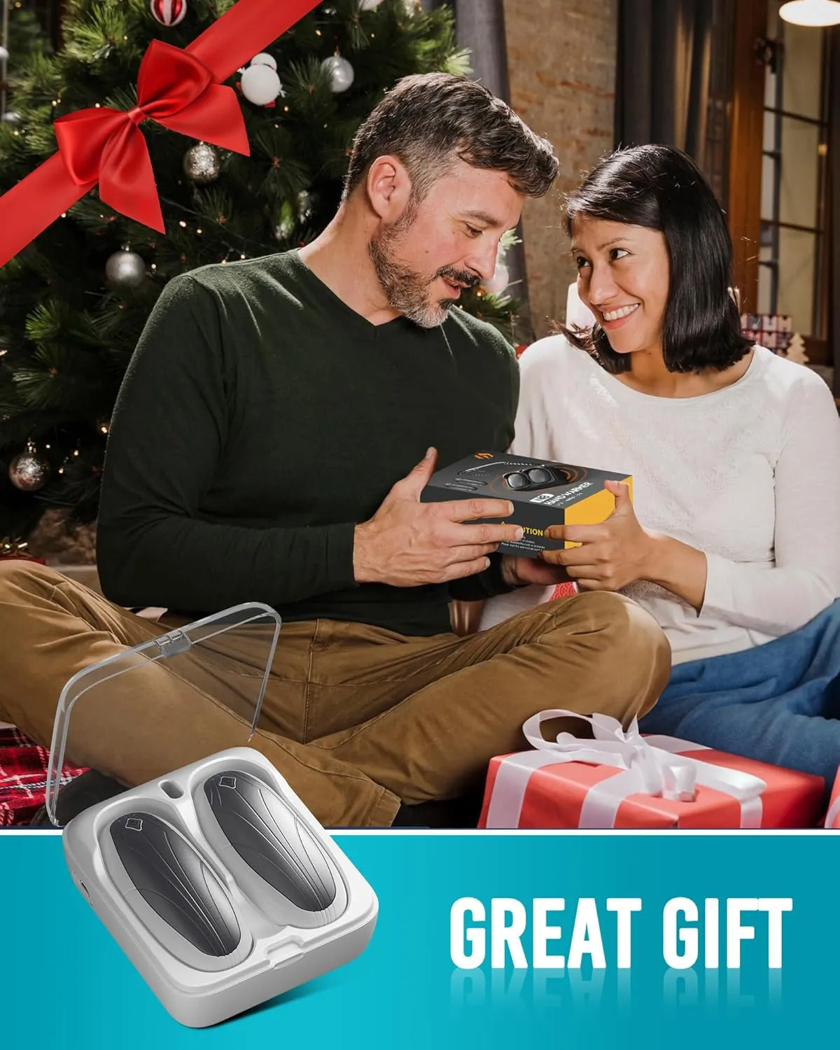 Hand Warmers Rechargeable 2 Pack, 14000mAh Electric Hand Warmers with Wireless Charging Case, AI Chip 3 Heat Settings Up to 50-Hour Portable Pocket Heater, Gifts for Christmas