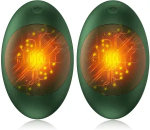 Hand Warmers Rechargeable 2 Pack, 5000mAh Rugby and Avocado Pocket Warmer,Electric Hand Warmer with 2 USB Cable, Fast Heating Gifts for Adults Camping Winter