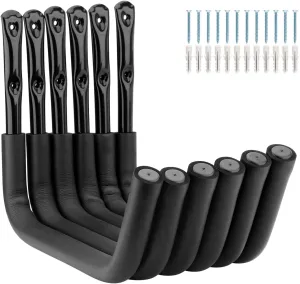 Heavy Duty Garage Storage Kayak Hook - 55LBS Capacity, 15 Inch Hanger Hooks for Hanging Canoe, Surfboards, Ladders, Beach Chairs, Lumber, Bikes