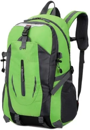 High capacity 40 Litre Mountaineering Bag Outdoor Survival Waterproof Large Capacity Travel Double Shoulder Travel Cycling (Green)