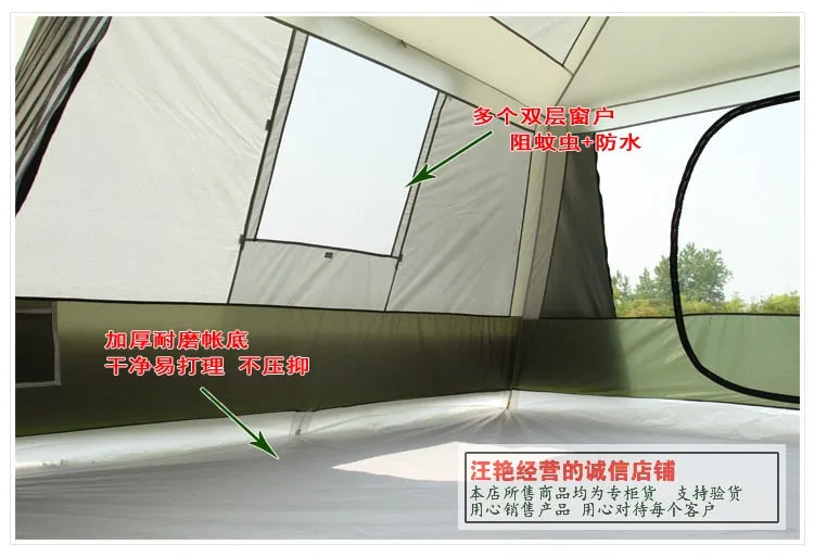 High quality 10 Persons double layer waterproof camping tent