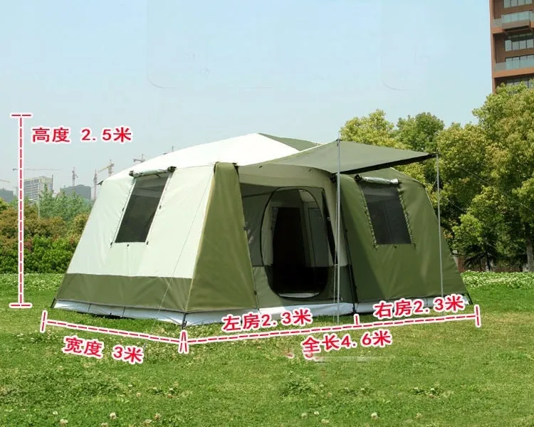 High quality 10 Persons double layer waterproof camping tent