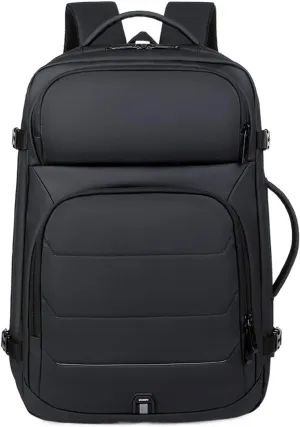 Hiking Daypacks Expandable Backpacks USB Charging Port Bag Waterproof Multifunctional Business Travel Bag