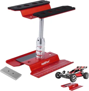 Hobbypark Aluminum RC Car Work Stand with Weight Repair Workstation 360 Degree Rotation Lift for 1/8 1/10 1/12 Scale Crawler Truck Buggy Traxxas TRX4 Axial SCX10 Arrma Redcat Gen7 Gen8
