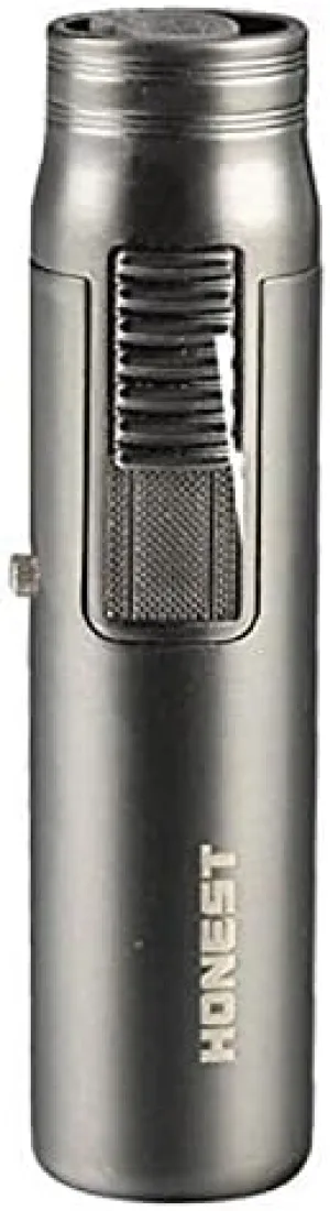 Honest BC520 Portable Torch Jet Frame Pen Style Cigarette Cigar Butane Gas Lighter - Black
