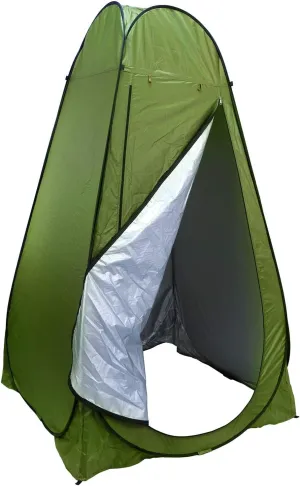 HongK- Privacy Tent- Pop Up Instant Tent Rain Shelter Tent Shower Toilet Bathroom Portable Changing Room For Beach Hiking Camping Outdoor Use In Green (3 Colors Available) [P/N: ET-OUTDOOR005-GREEN]