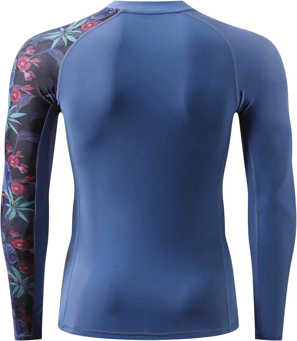 HUGE SPORTS Men's Rash Guard Long Sleeves UPF 50  UV Sun Protection Quick Drying Splice Compression Swim Shirts