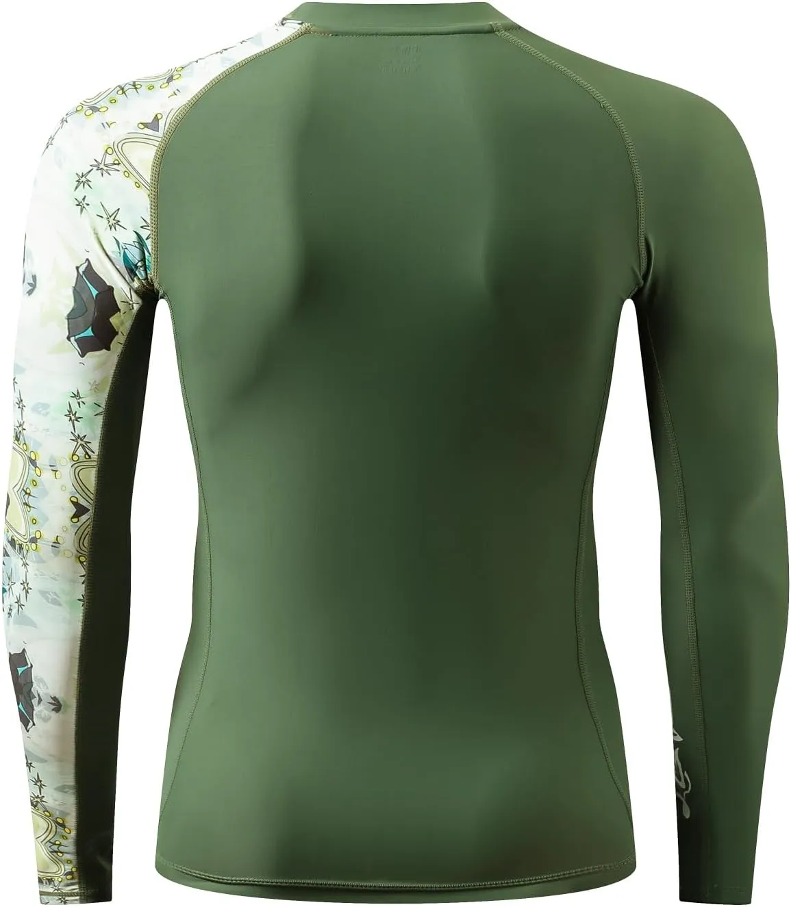 HUGE SPORTS Men's Rash Guard Long Sleeves UPF 50  UV Sun Protection Quick Drying Splice Compression Swim Shirts