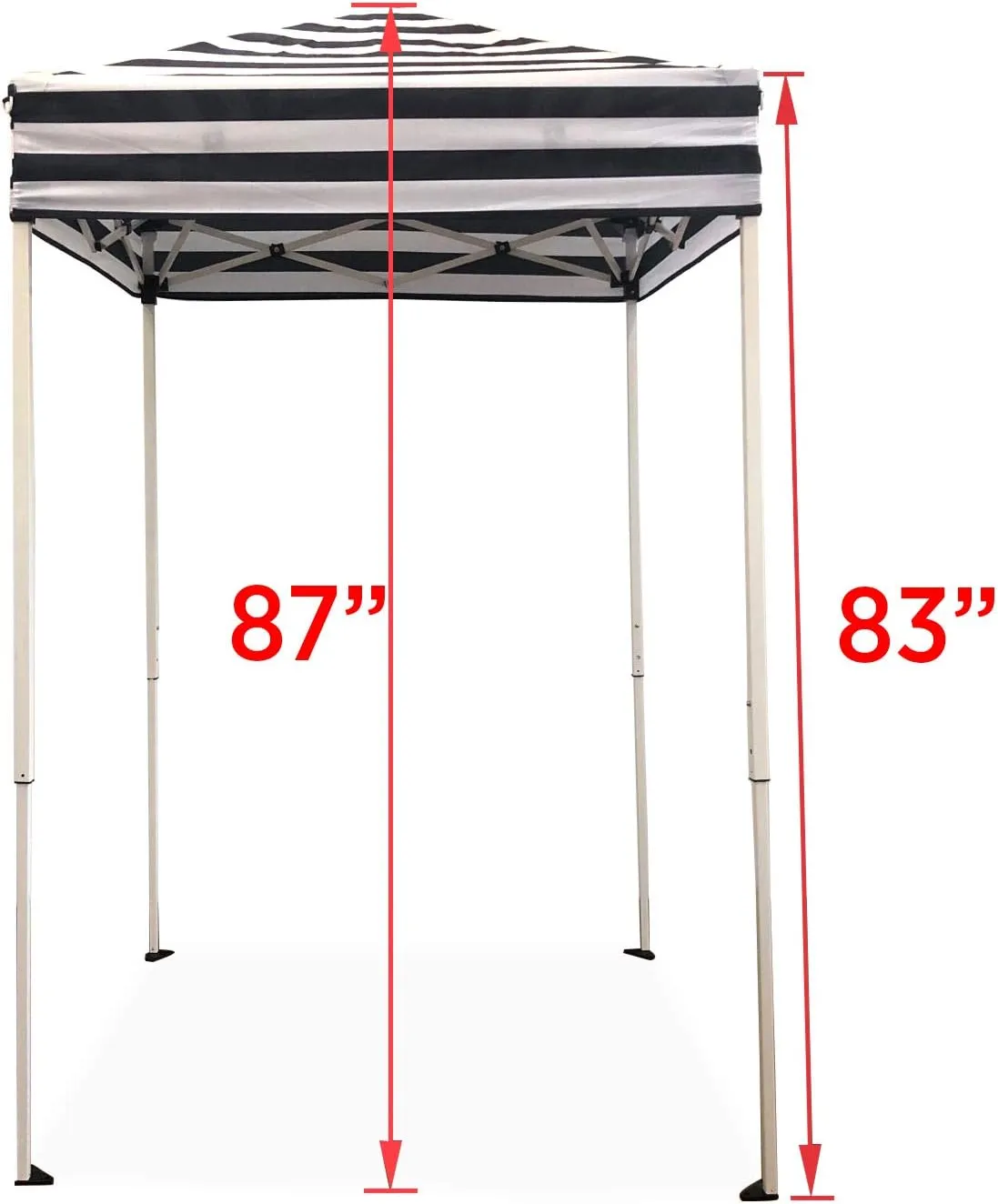 Impact 4'x4' Pop up Changing Dressing Room, Black and White & Quik Shade Set of 4 Heavy Duty Weight Plates for Securing Instant and Pop-Up Canopies and Tents