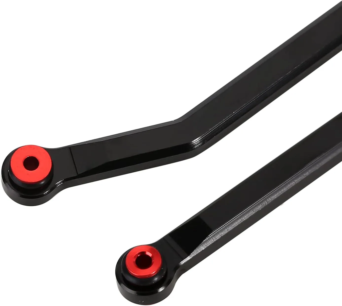 INJORA High Clearance Chassis Links Set for SCX24 C10 JLU Bronco Base Camp Axial 1/24 RC Crawler Car（Black）