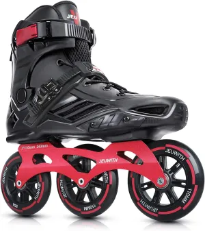 Inline Skates, 3 Wheels 110mm Roller Skates Blades for Adult Women Men, Professional Outdoor Fitness Inline Speed Skates for Unisex