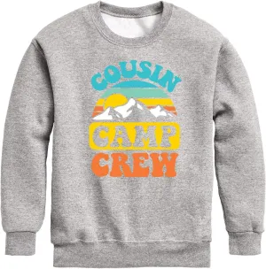 Instant Message - Camping - Cousin Camp Crew - Toddler & Youth Crewneck Fleece Sweatshirt
