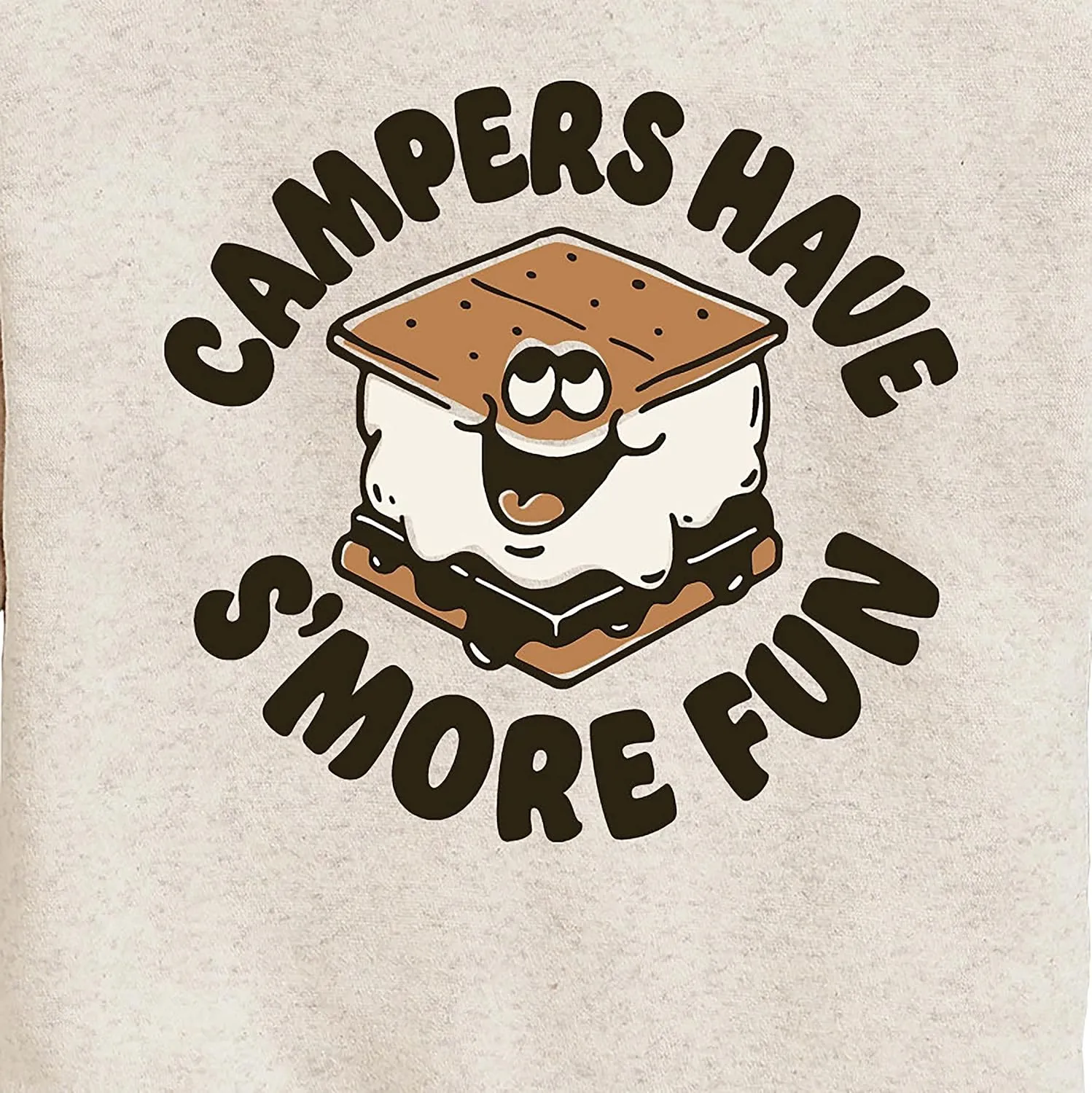 Instant Message - Camping is Smore Fun - Toddler & Youth Crewneck Fleece Sweatshirt
