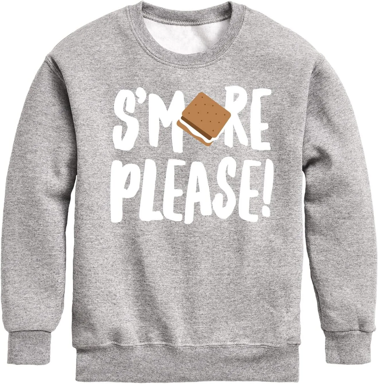 Instant Message - Camping - S'More Please! - Toddler & Youth Crewneck Fleece Sweatshirt