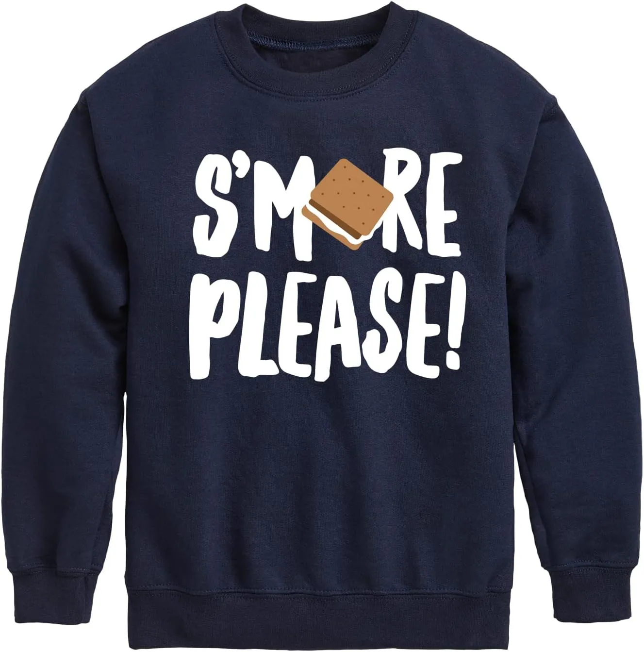 Instant Message - Camping - S'More Please! - Toddler & Youth Crewneck Fleece Sweatshirt
