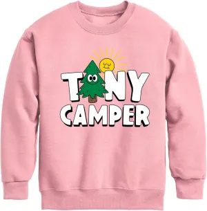 Instant Message - Camping - Tiny Camper - Toddler & Youth Crewneck Fleece Sweatshirt