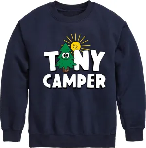 Instant Message - Camping - Tiny Camper - Toddler & Youth Crewneck Fleece Sweatshirt