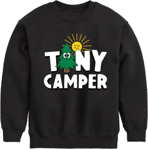Instant Message - Camping - Tiny Camper - Toddler & Youth Crewneck Fleece Sweatshirt