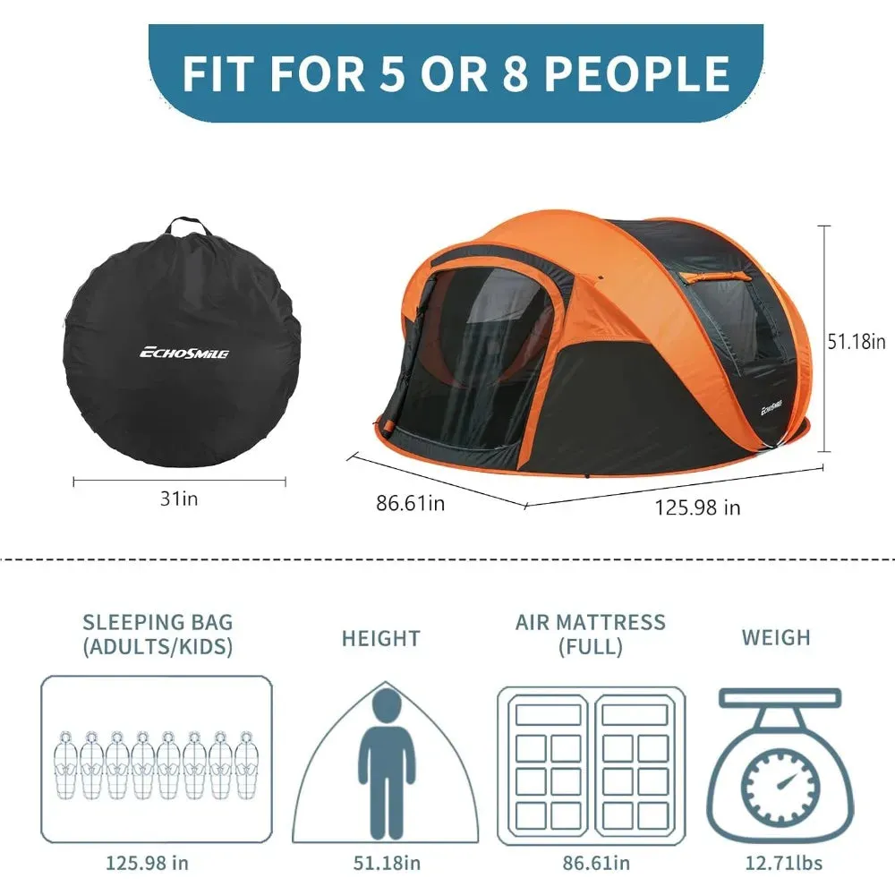Instant Pop Up Camping Tent for Multiple People