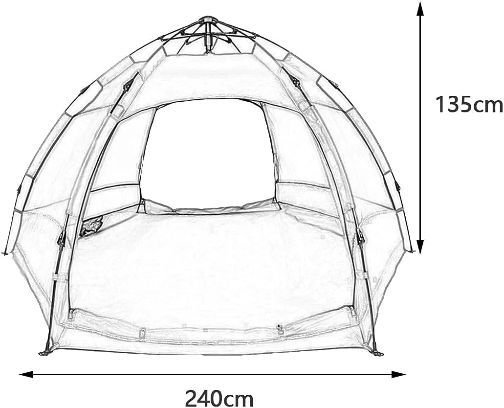 Instant Pop Up Tent Family Camping Tent 3/4/5/6/7/8 Person Portable Tent Automatic Tent Windproof for Camping Hiking Mountaineering