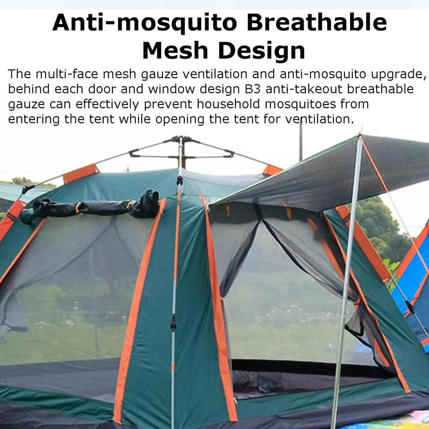 Instant Pop-Up Waterproof Camping Tent for 4-5 People