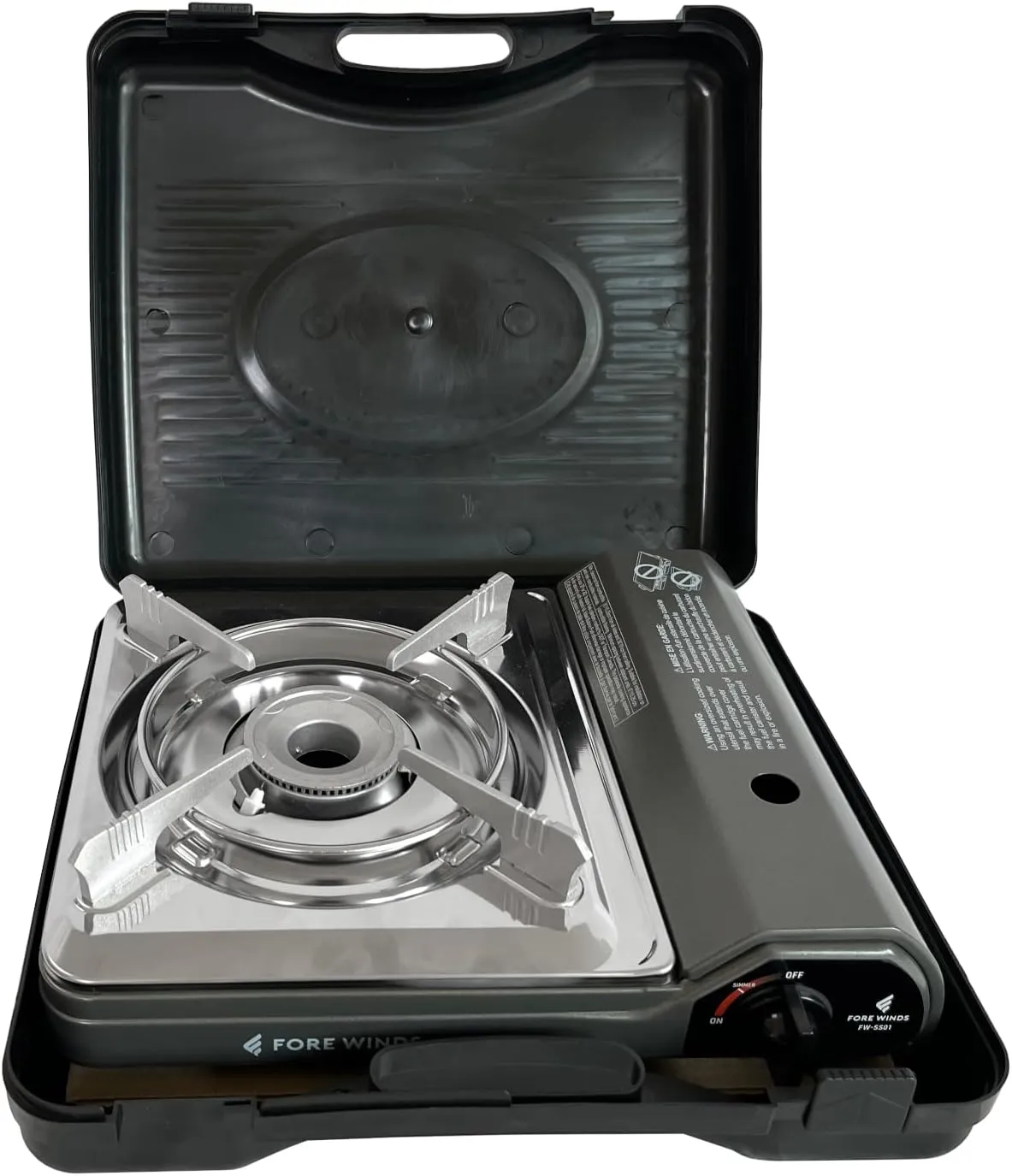 Iwatani Cassette Feu Butane gas Camp Stove, one, Gray