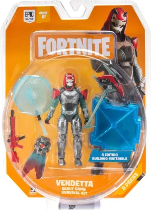 Jazwares FORTNITE Early Game Survival Kit 1 Figure Pack, Vendetta