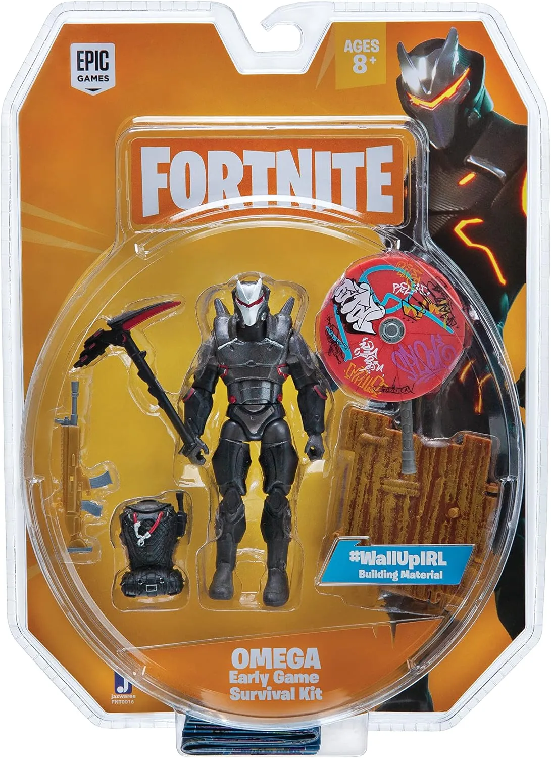 Jazwares Fortnite Early Game Survival Kit Figure Pack, Omega