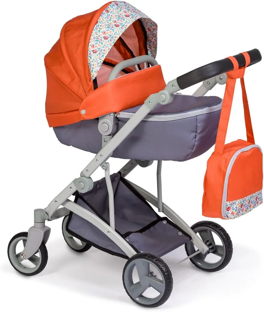 JC Toys - for Keeps Playtime | Deluxe Folding Sports Pram Stroller | Nature Theme Collection | for Dolls up to 20" | Ages 3 