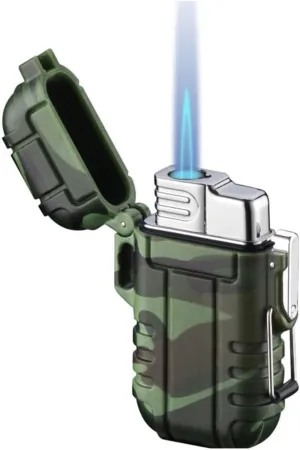 Jet Torch lighters, Mini Butane lighters,Waterproof and Windproof Gas Lighter Adjustable Jet Flame lighters, Suitable for Outdoor, Indoor (Butane not Included)(Multi-Colored)