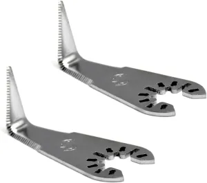 jitterbug (2 Packs) Cold Knife Blade L-Shaped Windshield Cutting Blades for Car Door Window Seal Cutter Windscreen Removal Tool - Fit All Major Brands of Oscillating Tool