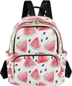 Juicy Watermelons Backpack for Women, Travel Backpack Purse Fashion Shoulder Bag Small Casual Daypack（774）