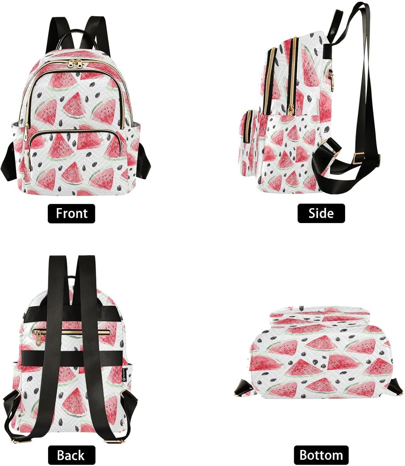 Juicy Watermelons Backpack for Women, Travel Backpack Purse Fashion Shoulder Bag Small Casual Daypack（774）