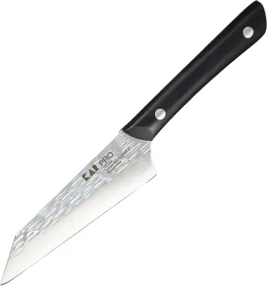 Kai PRO 5" Asian Multi Prep Knife, Hand Sharpened Japanese Boning, Trimming and Utility Knife, Japanese AUS6M Stainless Steel Blade, Full-Tang POM Handle, NSF Certified