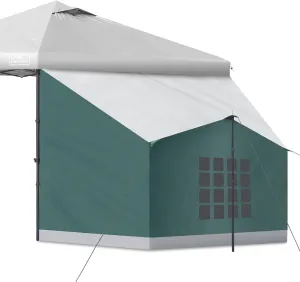 KAMPKEEPER Side Tent,Camping Tent for 10' x 10' Pop Up Canopy, Easy Set Up Gazebo,Compatible with 10' Wide Canopy Tents (Green)
