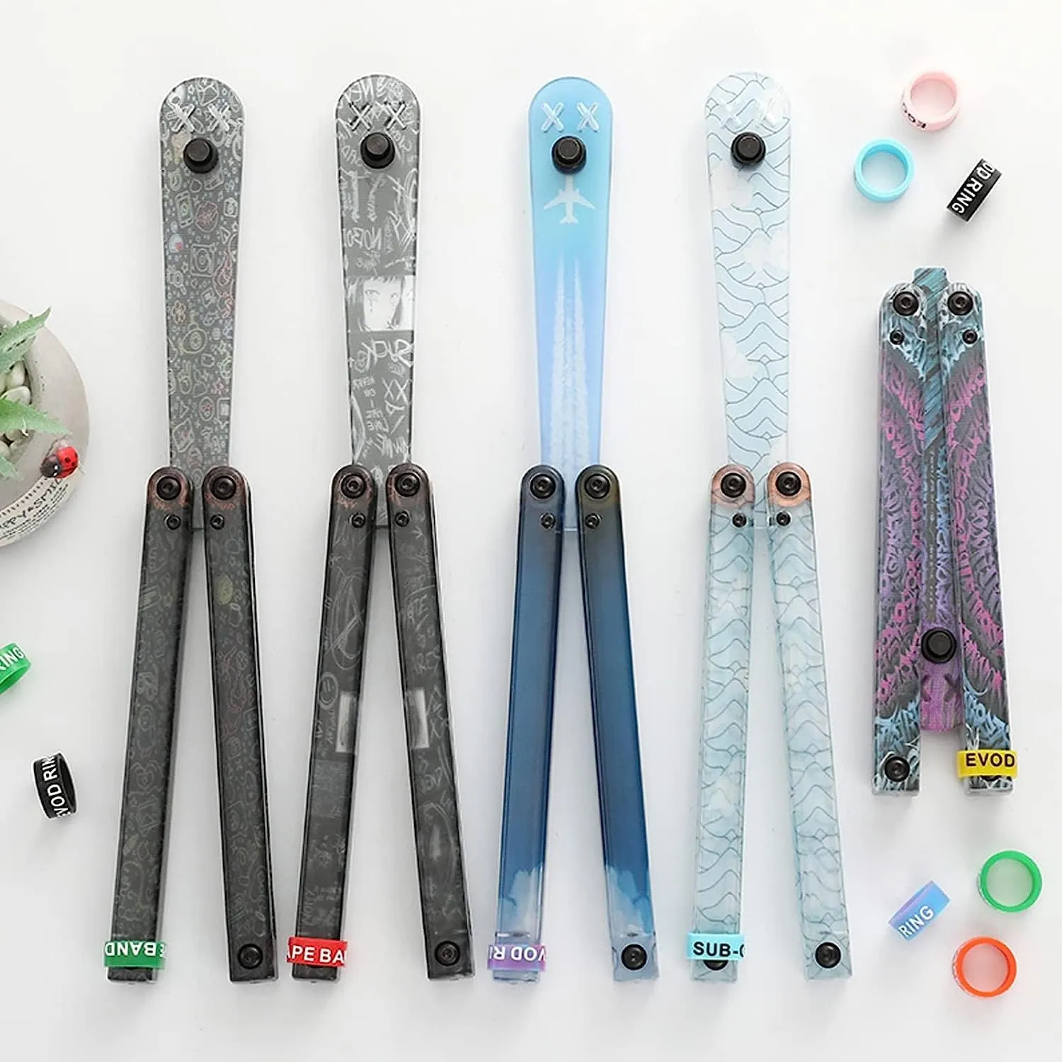 KEEDAS Integral Channel Plastic Handle, Ultra-Lightweight Durable Multitool, Best Balance and Inertia, Great for Beginners, Ideal for Christmas, Birthday, Anniversary (Clowns-1)