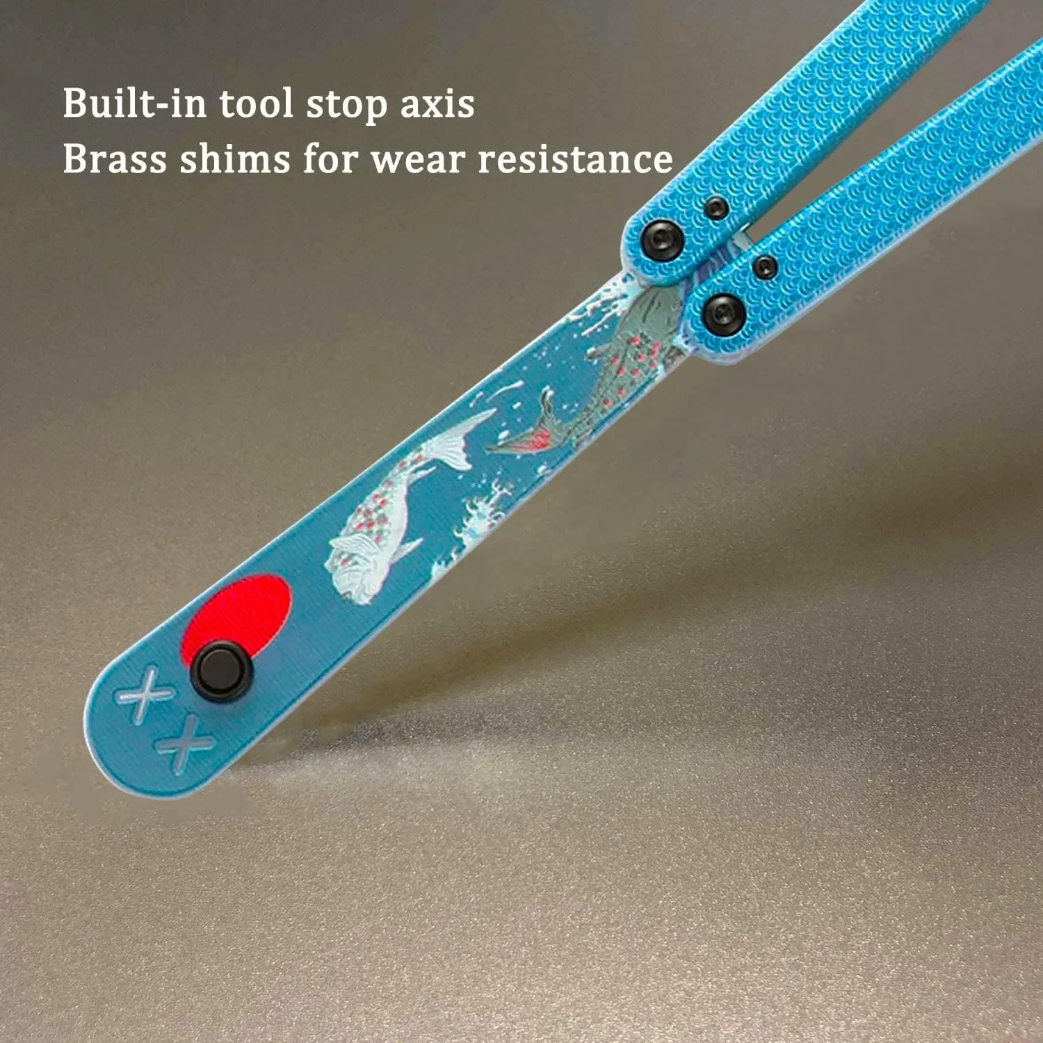 KEEDAS Integral Channel Plastic Handle, Ultra-Lightweight Durable Multitool, Best Balance and Inertia, Great for Beginners, Ideal for Christmas, Birthday, Anniversary (Kanagawa-1)
