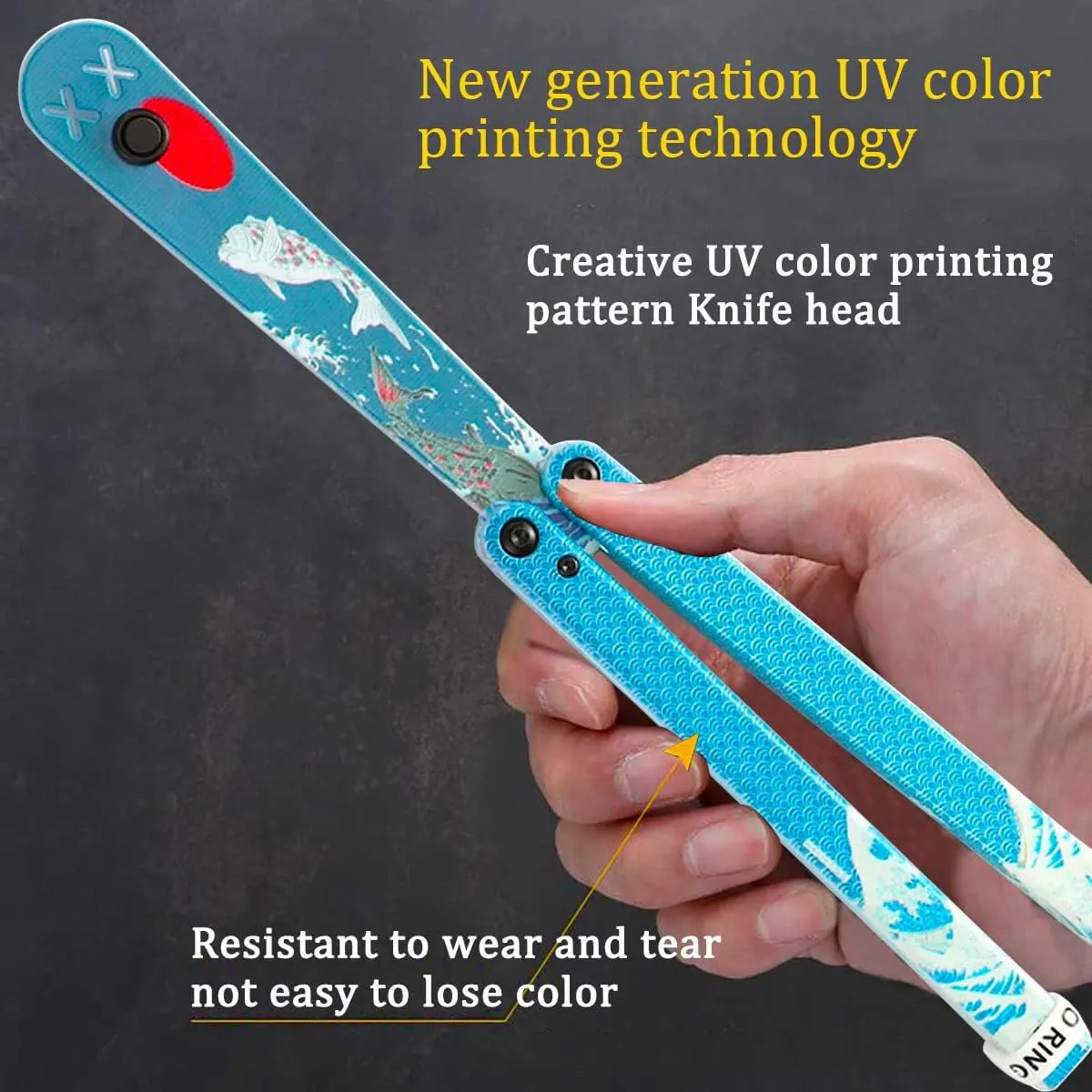 KEEDAS Integral Channel Plastic Handle, Ultra-Lightweight Durable Multitool, Best Balance and Inertia, Great for Beginners, Ideal for Christmas, Birthday, Anniversary (Kanagawa-1)