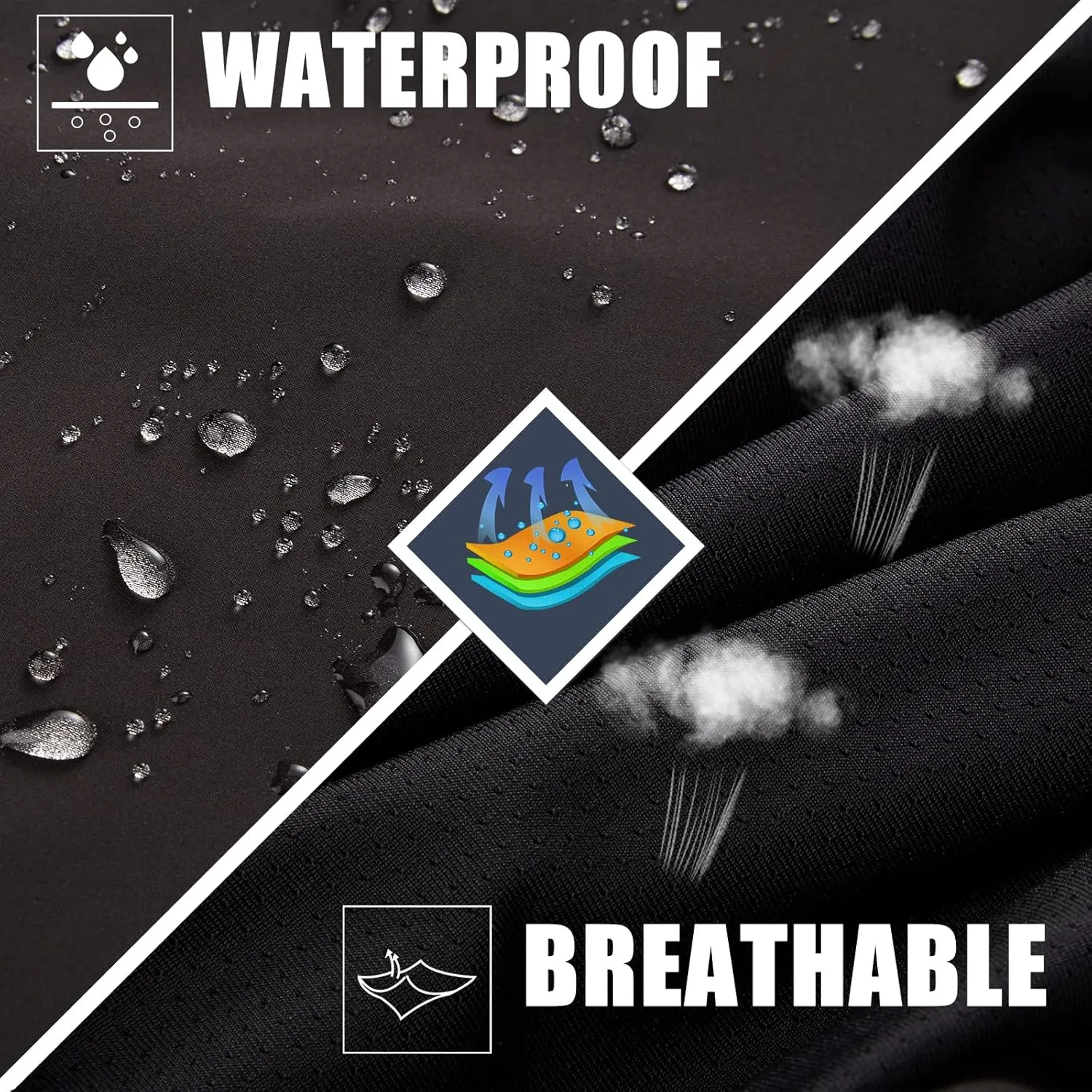 K.E.J. Mens Golf Pants Waterproof Rain Pants Tactical Pants Golf Joggers Athletic Pants for Workout Running Hiking Camping
