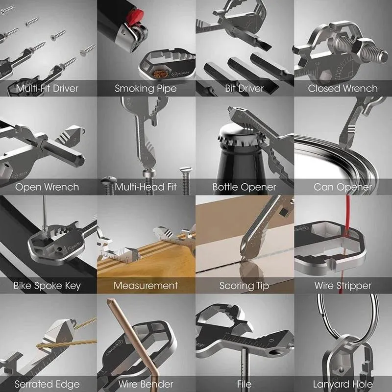 Key Shaped Multi-Functional Tool