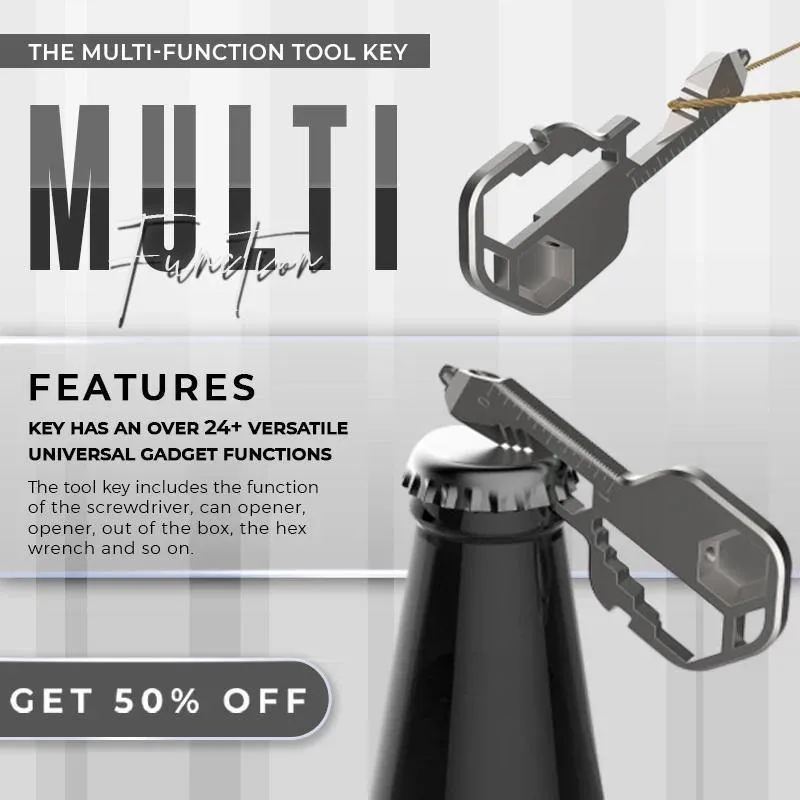 Key Shaped Multi-Functional Tool