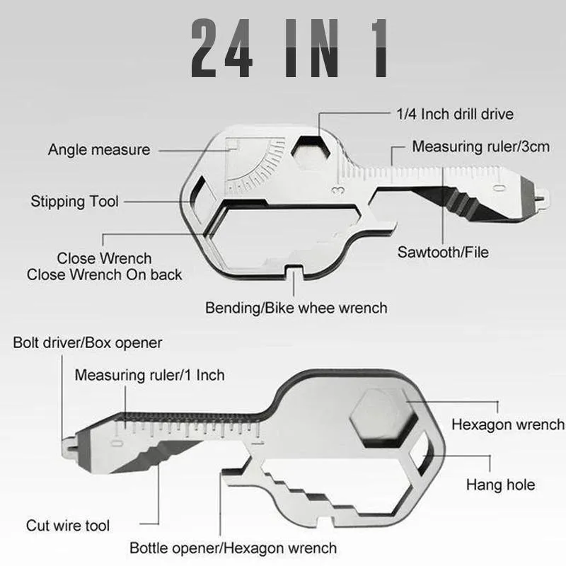 Key Shaped Multi-Functional Tool