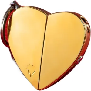 Keychain Rechargeable Lighter, Adjust Flame, Fill Fuel, 2 in 1 Dual Flame Lighter, can be Given as a Gift to Lovers, Couples (Fuel not Included)(Gold)