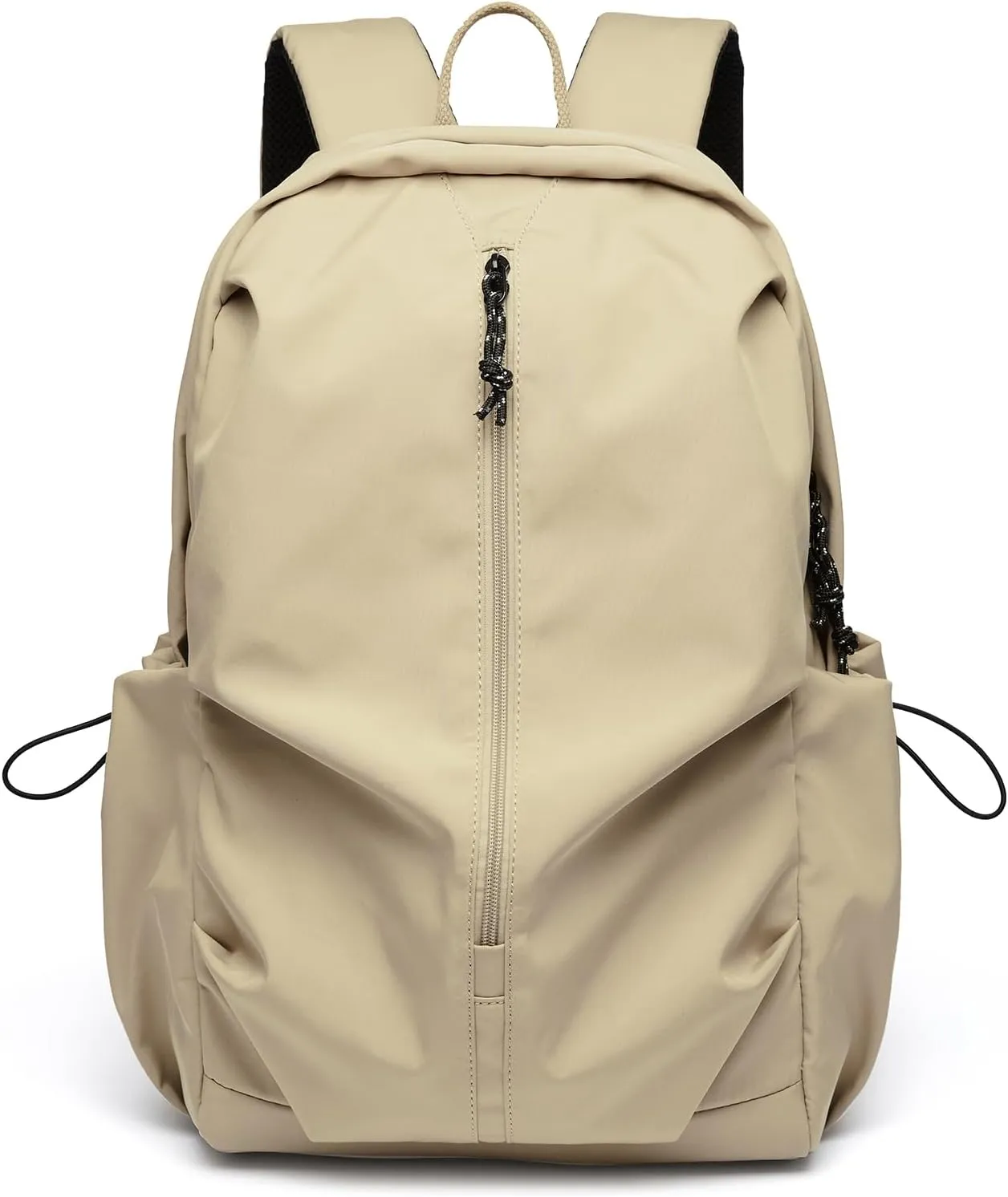 Khaki Backpack Waterproof Laptop Backpack College High Bookbag Lightweight Water-resistant Simple Casual Daypack Gym Backpack Men Women
